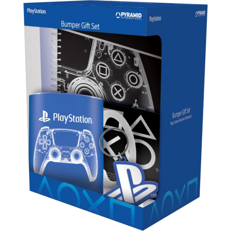 Набор подарочный Playstation (кружка + подстаканник + брелок + блокнот)
