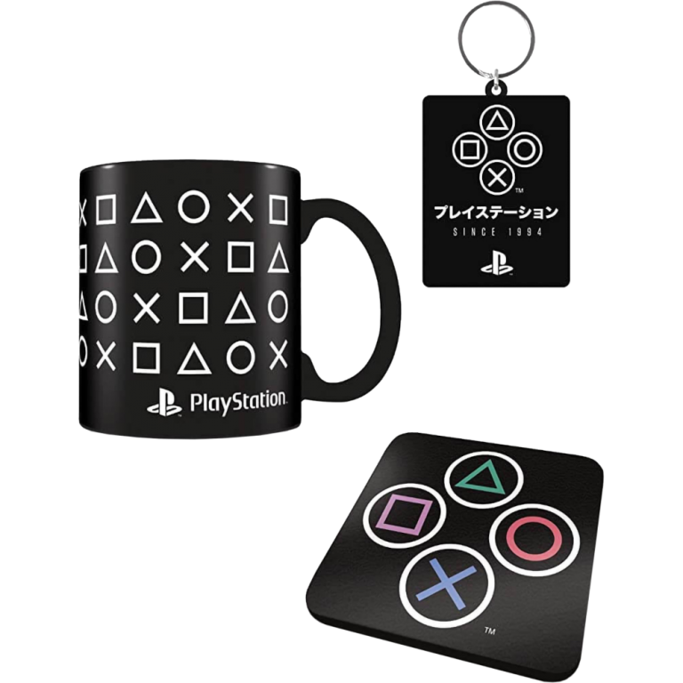 Набор подарочный Playstation (кружка + подстаканник + брелок)