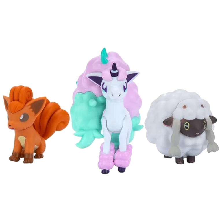 Набор фигурок Pokemon: Battle Figure Set - Galarian Ponyta, Vulpix, Woloo