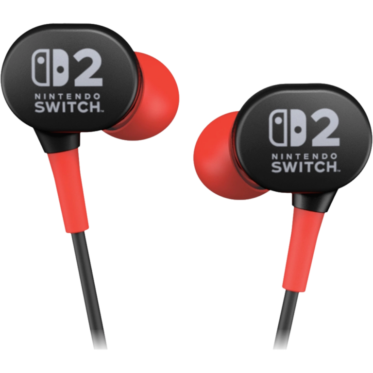 Проводная гарнитура-вкладыши PowerA Wired Earbuds for Nintendo Switch 2 (black/red)