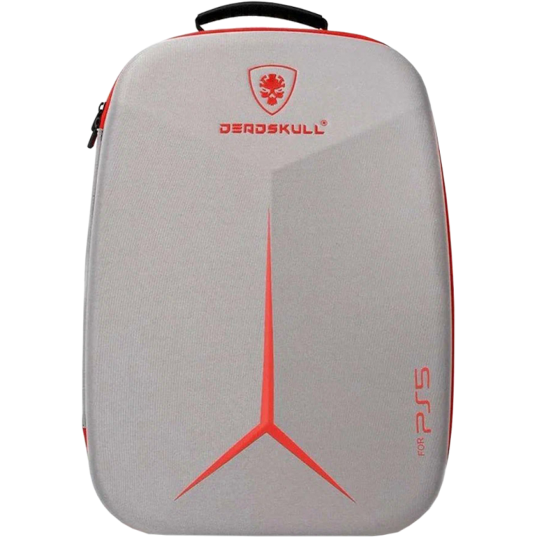 Рюкзак для консоли и геймпадов PS5 DeadSkull Grey-Red