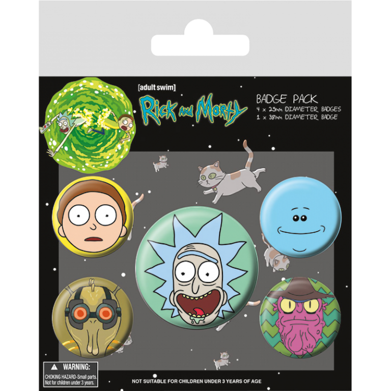 Набор значков Rick & Morty (5 шт.)