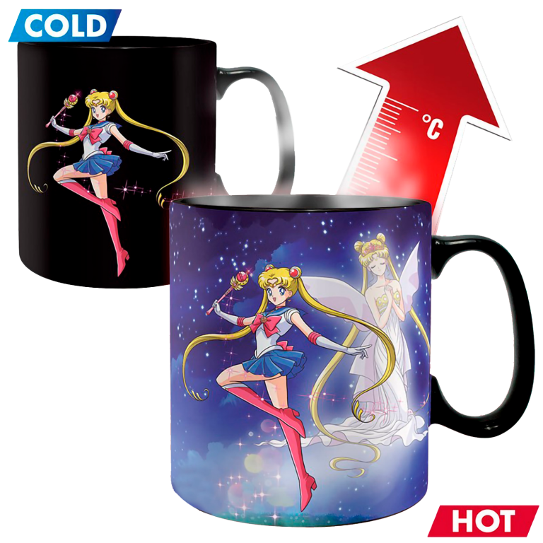 Кружка Sailor Moon Sailor & Chibi Heat Change 460 ml