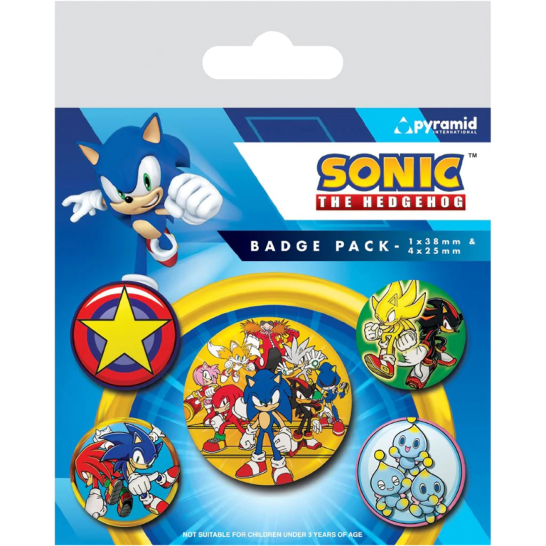 Набор значков Sonic The Hedgehog: Speed Team (5 шт.)