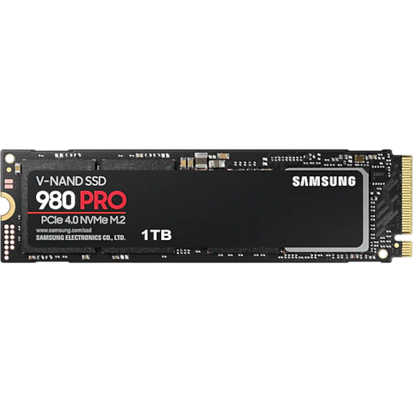Накопитель SSD 1TB Samsung PCIe 4.0 NVMe M.2 SSD 980 Pro (MZ-V8P1T0)