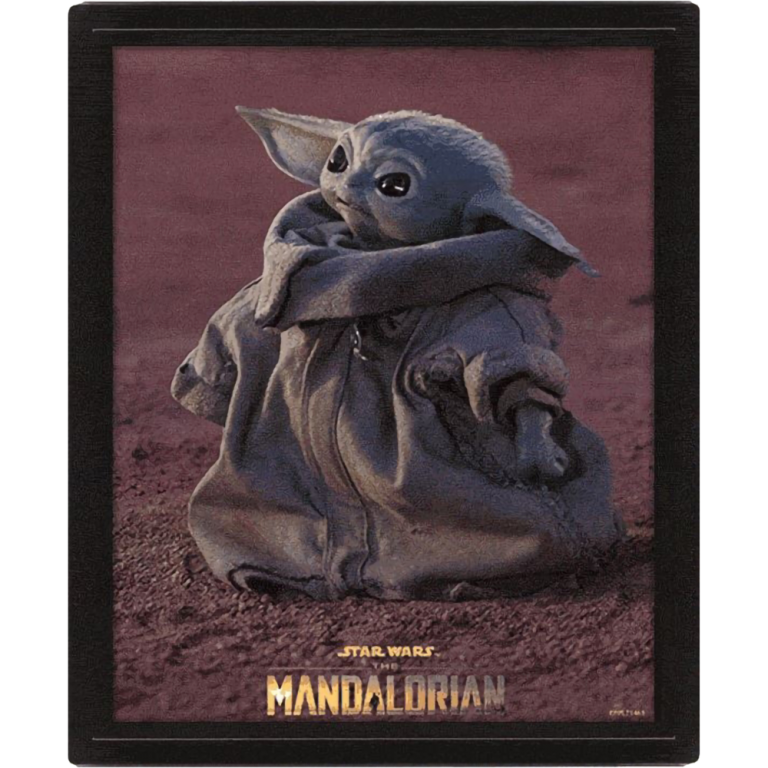 Постер лентикулярный Star Wars: The Mandalorian (Grogu)