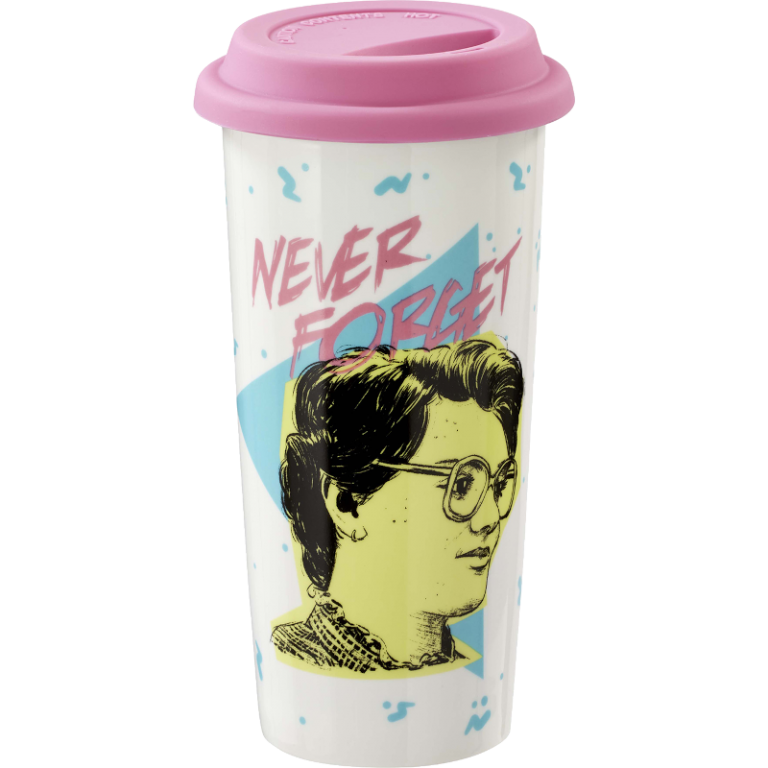Кружка с крышкой Stranger Things: Never Forget