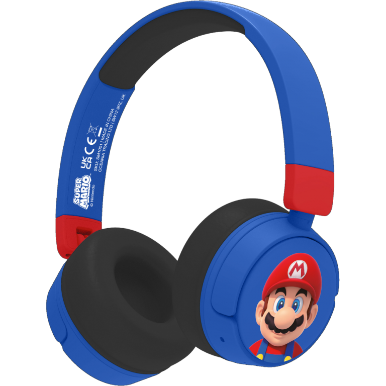 Беспроводная детская гарнитура Super Mario (blue)