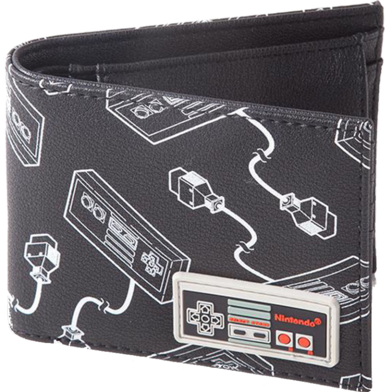 Кошелек Difuzed: Nintendo: NES Controller AOP Bifold Wallet With Rubber Patch