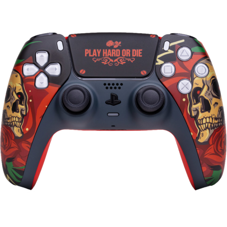 Беспроводной контроллер DualSense - Rainbo "Play Hard or Die"