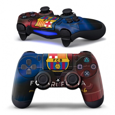 Наклейка виниловая для геймпада Dualshock 4 (Barcelona 1)