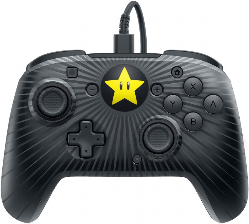 Проводной Джойстик Faceoff™ Deluxe Wired Pro Controller - Super Mario Star, PDP
