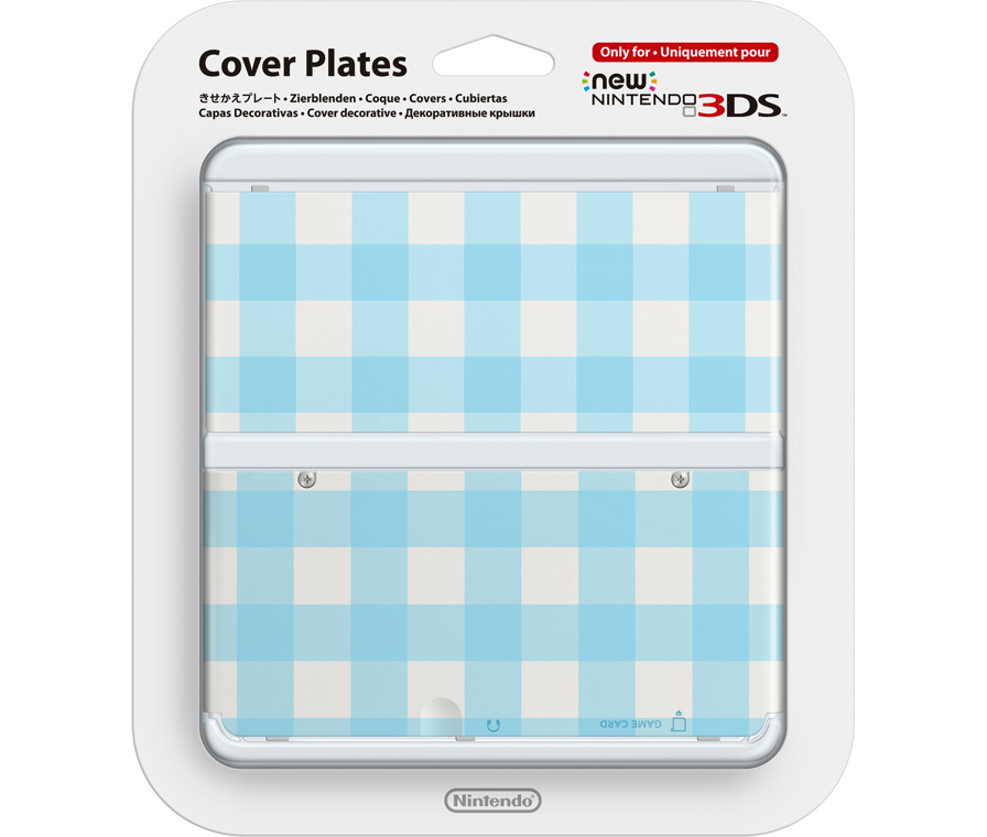 Faceplate (лицевая панель) New Nintendo 3DS (Голубые квадраты)