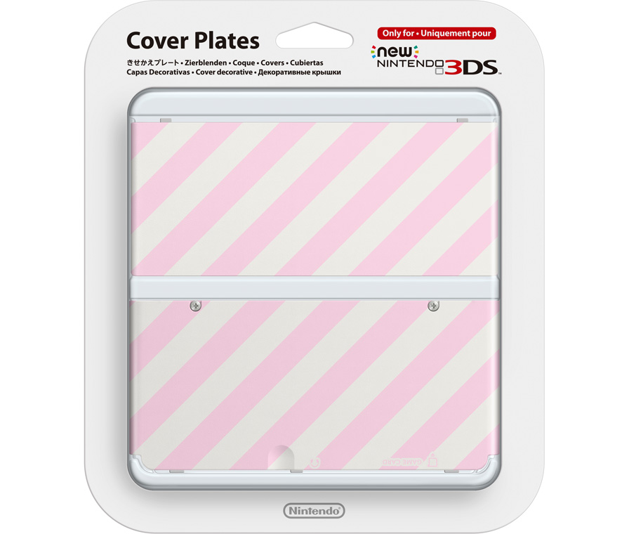 Faceplate (лицевая панель) New Nintendo 3DS (Розовые линии)