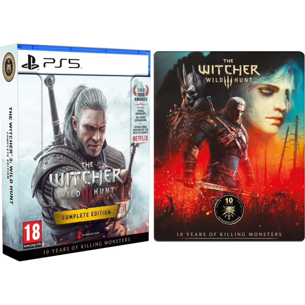 Ведьмак 3: Дикая Охота (Witcher 3: Wild Hunt) - Complete Edition + 10th Anniversary Steelbook [PS5]