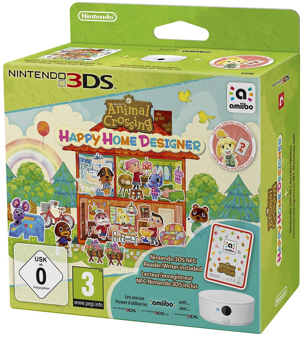 Animal Crossing: Happy Home Designer + Устройство чтения/записи NFC [3DS]