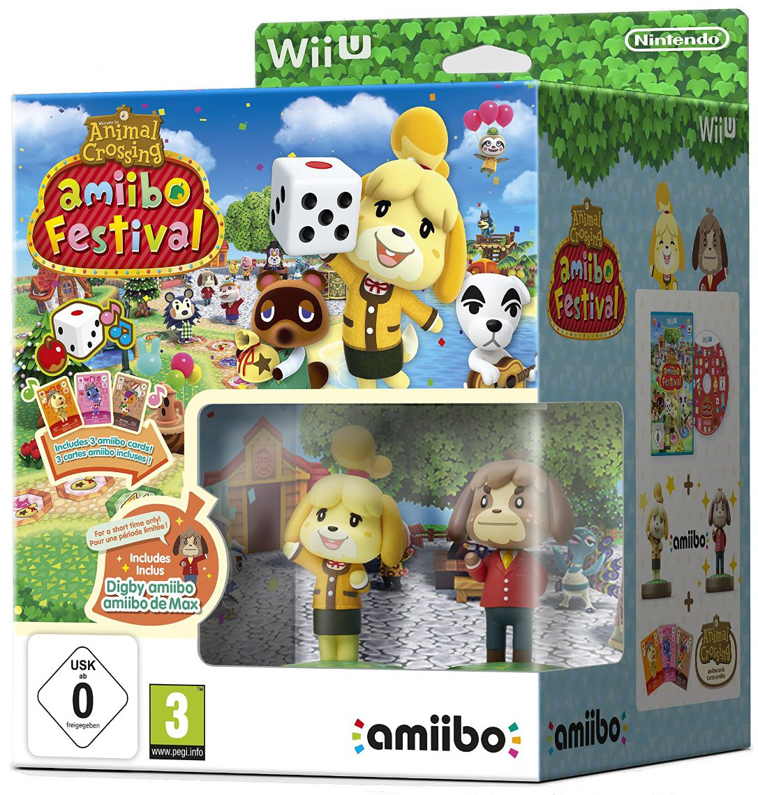 Animal Crossing: amiibo Festival +  2 фигурки amiibo (Isabele & Digby) [Wii U]