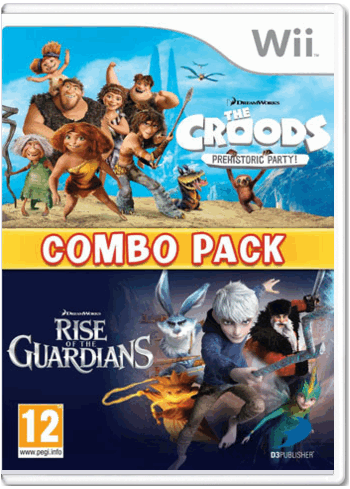 Combo pack: The Croods prehistoric party + Rise of the Guardians (Хранители Снов) [Wii]