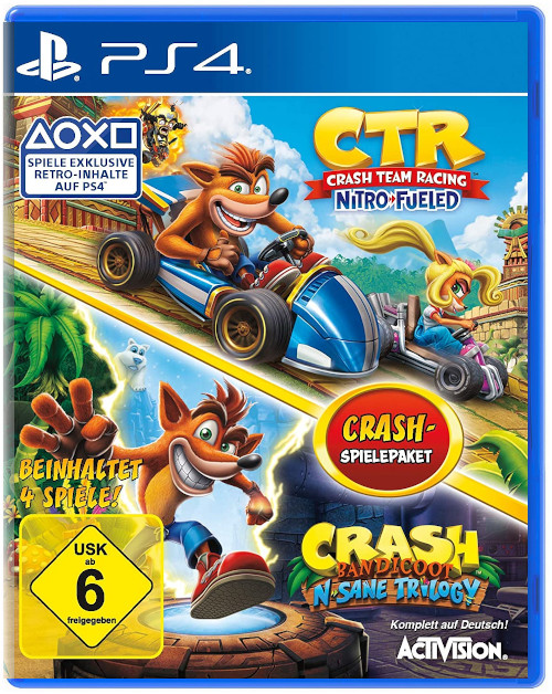 Crash Bandicoot N. Sane Trilogy & Crash Team Racing Nitro-Fueled [PS4]
