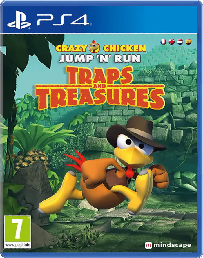 Crazy Chicken Jump 'n' Run Traps and Treasures (Б/У) [PS4]