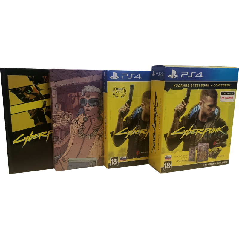 Cyberpunk 2077 - Издание Steelbook + Comicbook (Б/У) [PS4]