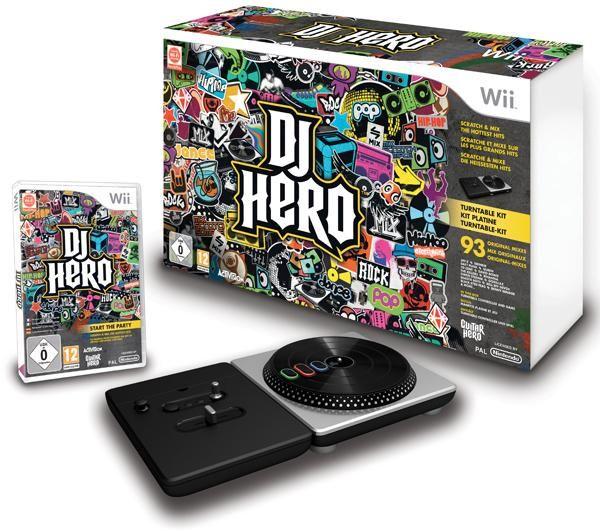 DJ Hero Turntable Bundle (игра + диджейский дульт) + DJ Hero 1 [Wii]