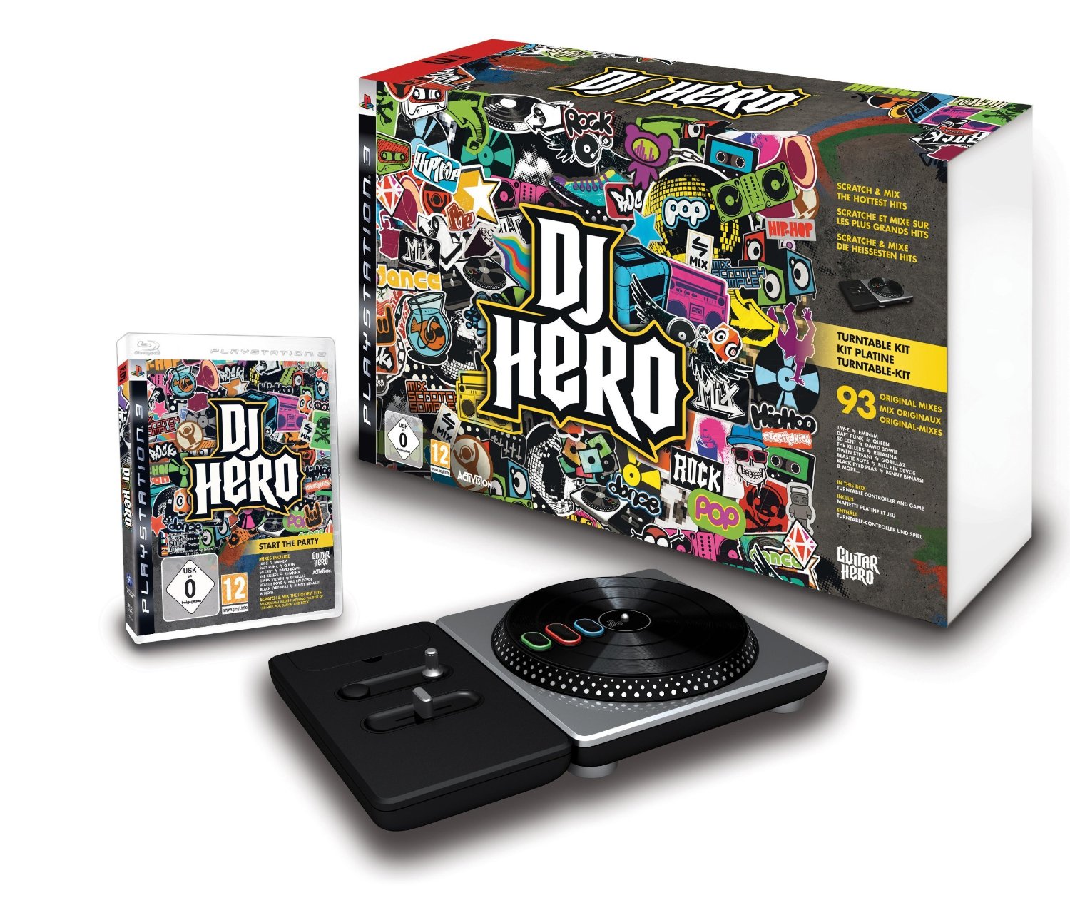 DJ Hero Turntable Bundle (игра + контроллер) (Б/У) [PS3]