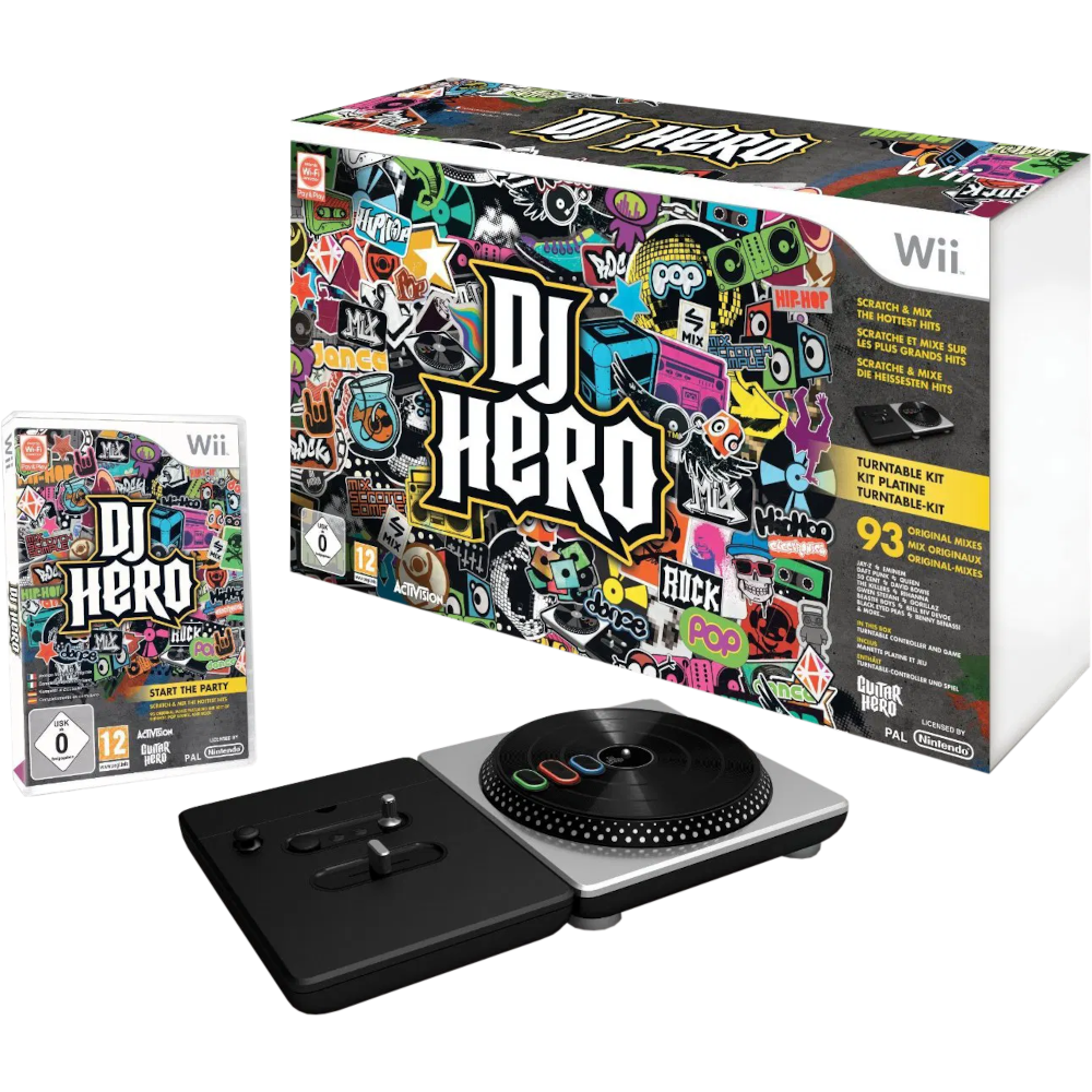 DJ Hero Turntable Bundle (игра + контроллер) [Wii]
