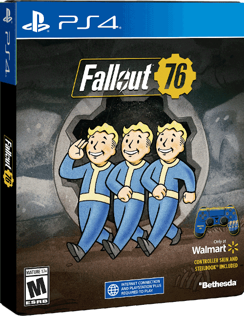 Fallout 76 + Steelbook и наклейка для геймпада (US) [PS4]