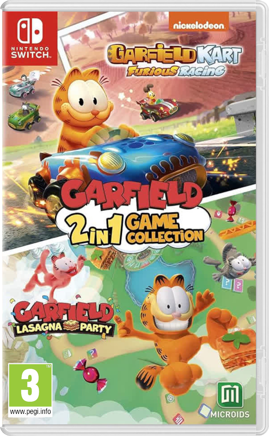 Garfield Lasagna Party + Kart Furious Racing [NSwitch]