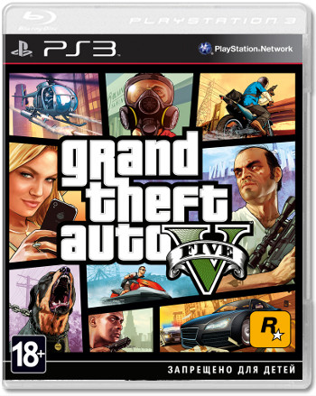 Grand Theft Auto V (GTA 5) (Б/У) (не оригинальная упаковка, без обложки) [PS3]