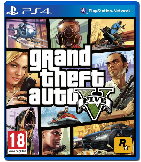 Grand Theft Auto V (GTA 5) (Б/У) (без обложки) [PS4]