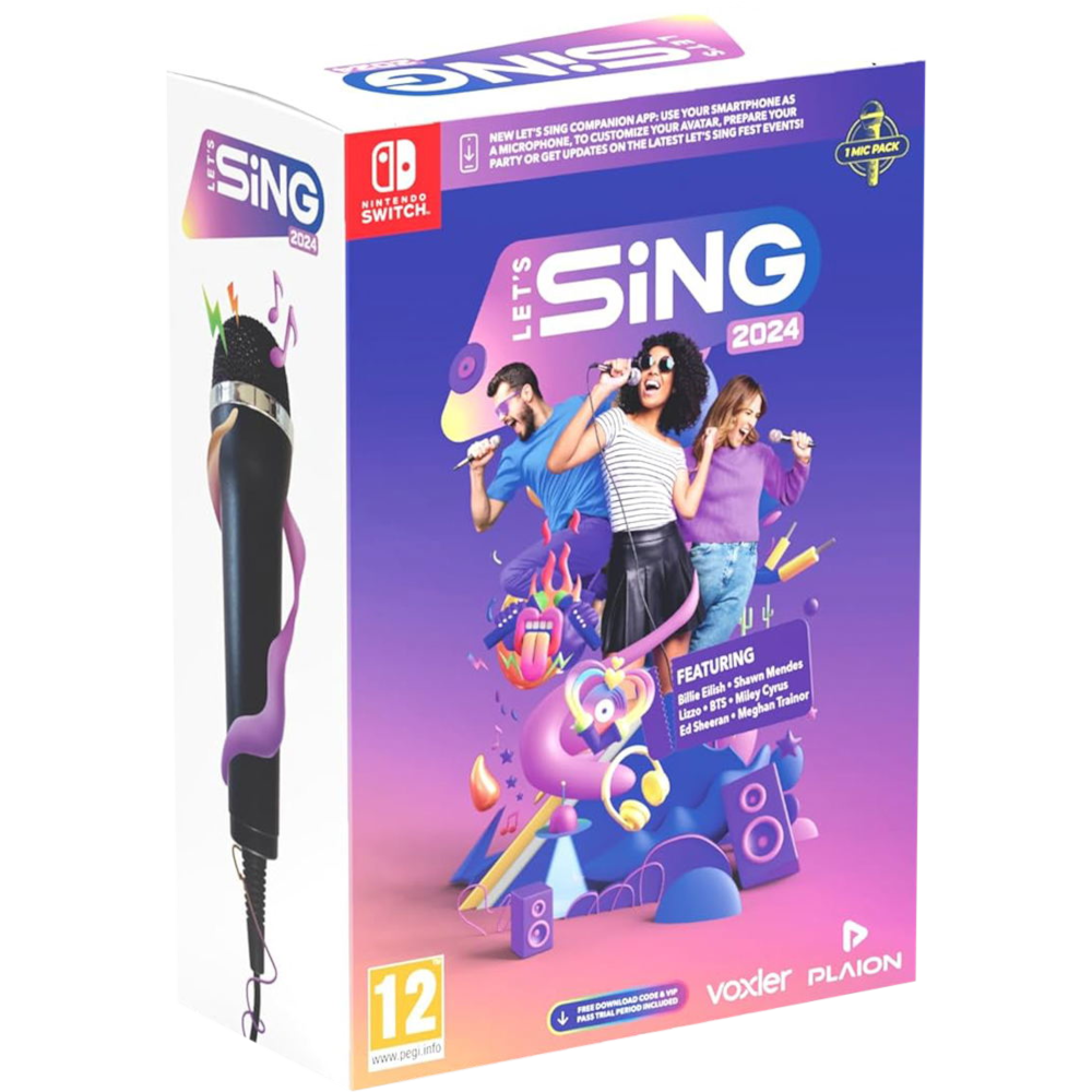 Let's Sing 2024 + 1 микрофон [NSwitch]