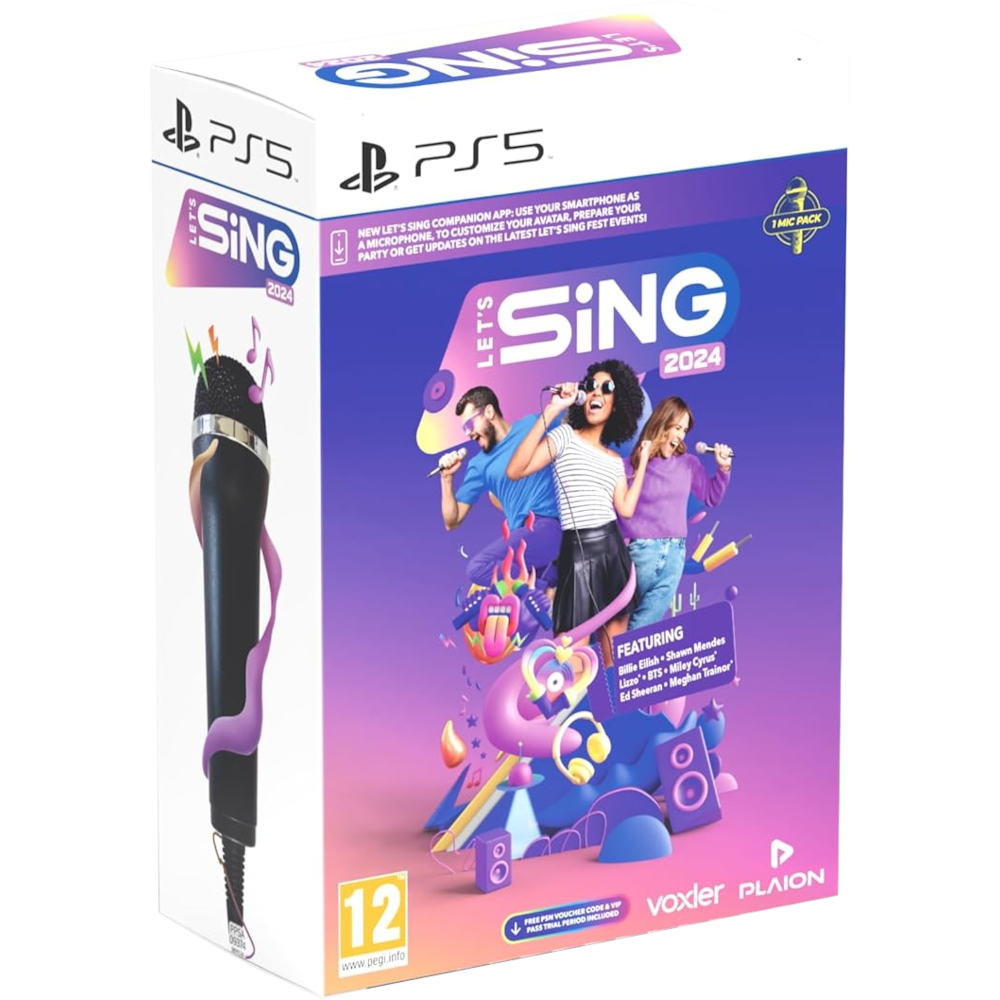 Let's Sing 2024 + 1 микрофон [PS5]