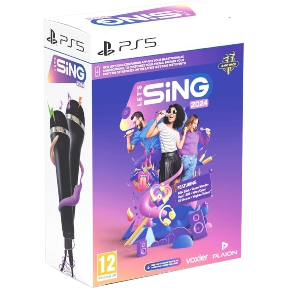 Let's Sing 2024 + 2 микрофона [PS5]