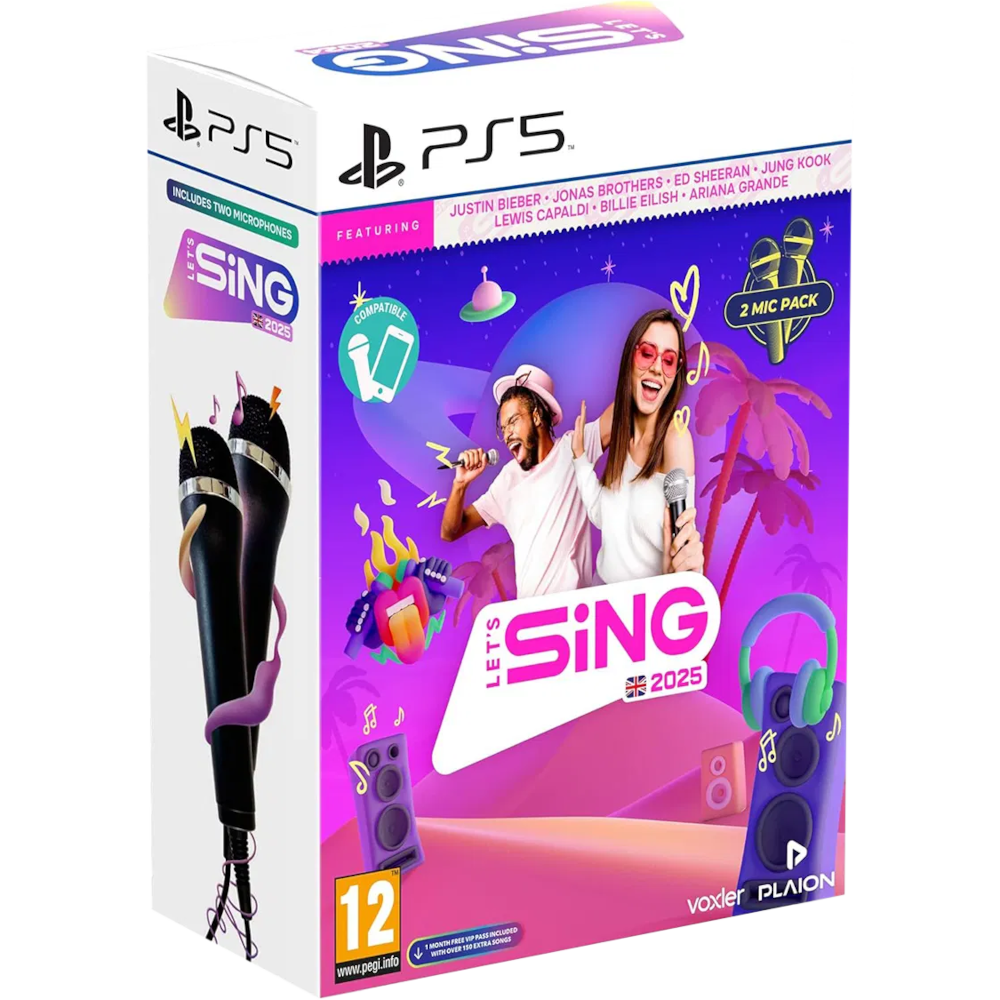 Let's Sing 2025 + 2 микрофона [PS5]