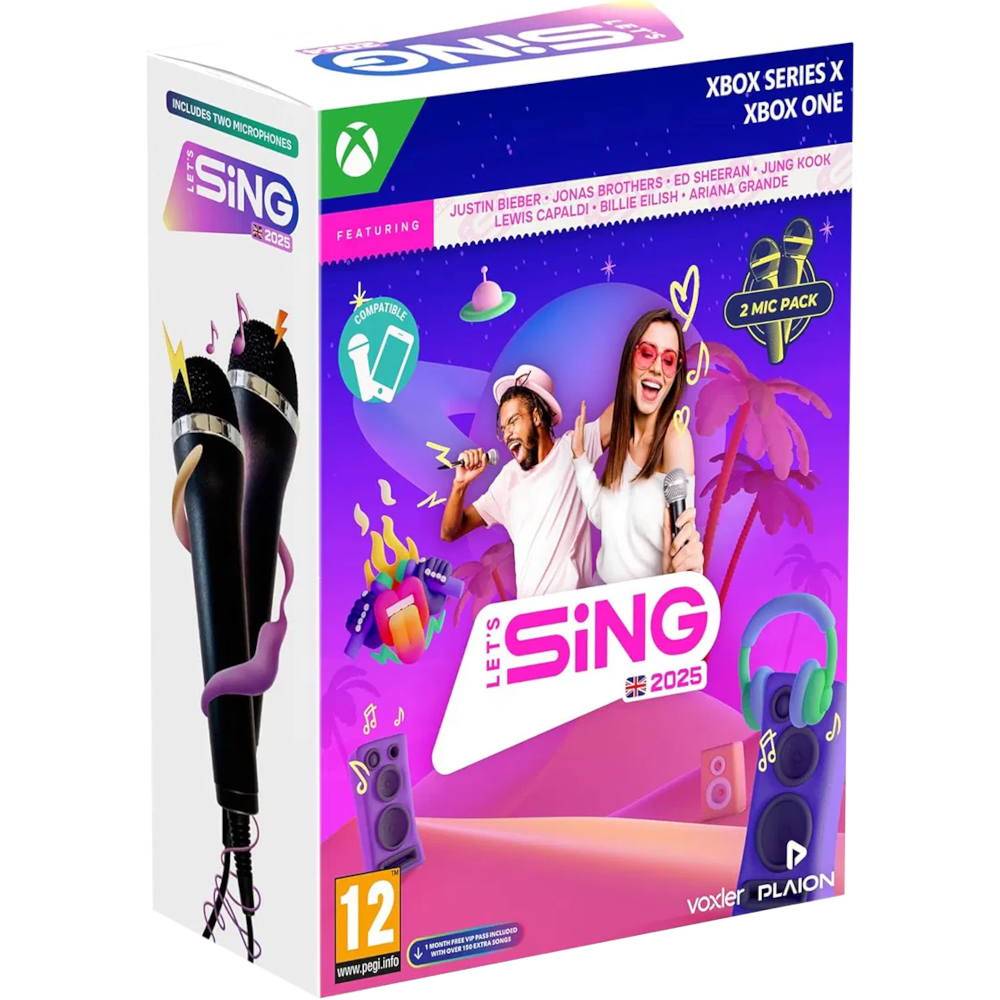 Let's Sing 2025 + 2 микрофона [Xbox]