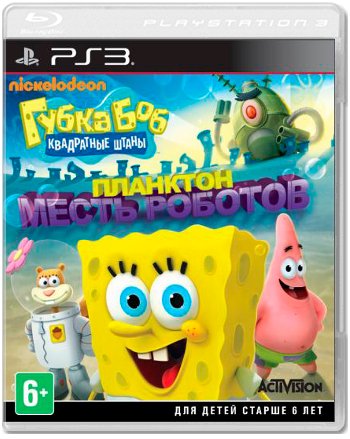 Губка Боб Квадратные Штаны - Планктон: Месть роботов (Б/У) [PS3] (обложка на испанском яз.)