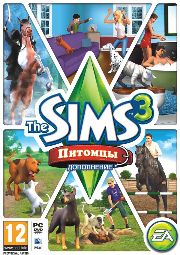 THE SIMS 3: Питомцы (Дополнение) [PC,DVD-BOX]