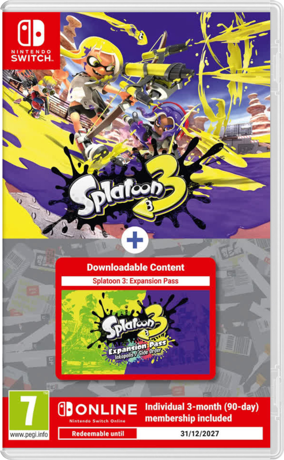 Splatoon 3 + Season Pass + NSO 3 месяца [NSwitch]