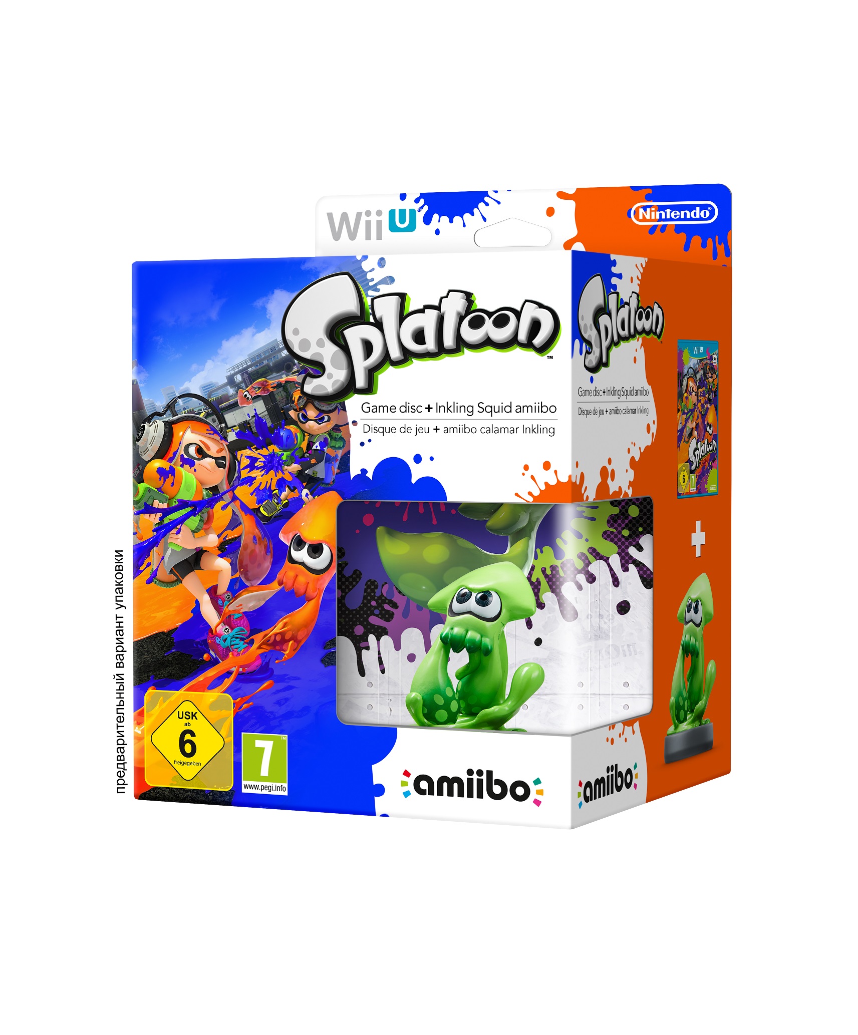 Splatoon + фигурка Amiibo Кальмар [Wii U]