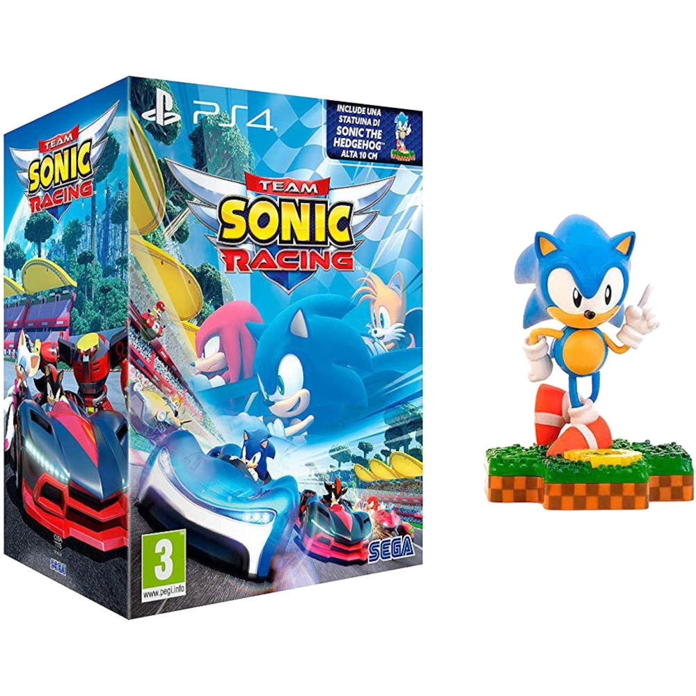 Team Sonic Racing + фигурка Sonic The Hedgehog [PS4]