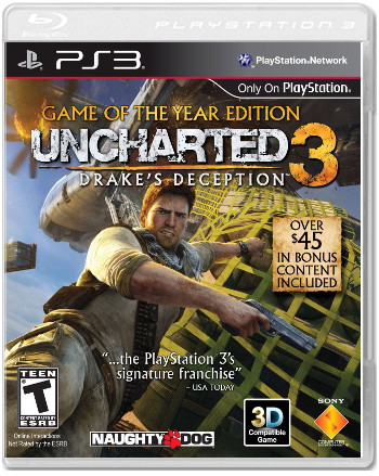 Uncharted 3: Иллюзии Дрейка. G.O.T.Y (US) (Б/У) [PS3]