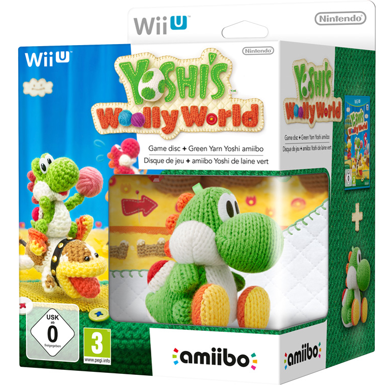 Yoshi's Woolly World + фигурка Amiibo вязаный Yoshi [Wii U]