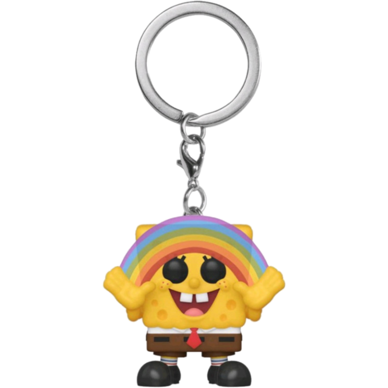 Брелок Funko Pocket POP! Keychain: SpongeBob: SpongeBob w/Rainbow (Exc)