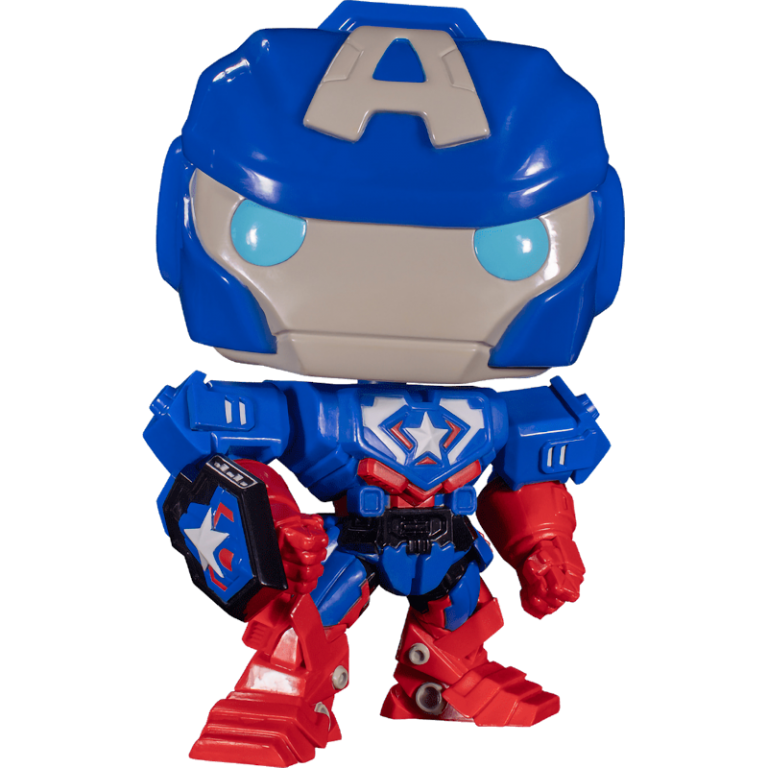 Фигурка Funko POP! Bobble: Marvel Avengers Mech Strike: Captain America 10" #841