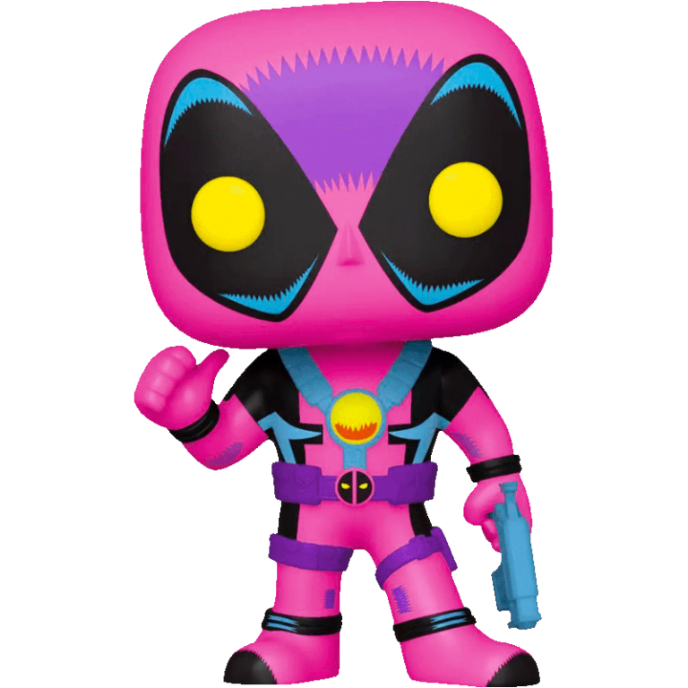 Фигурка Funko POP! Bobble: Marvel: Black Light: Deadpool (Exc) #801