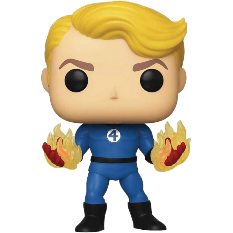 Фигурка Funko POP! Bobble: Marvel: Fantastic Four: Human Torch (GW) (Exc) #568