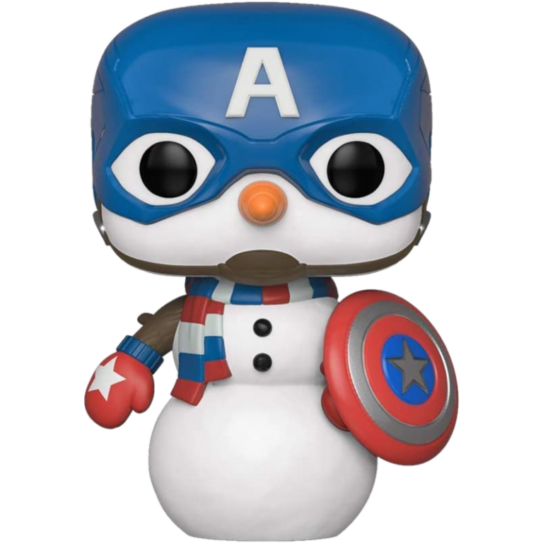 Фигурка Funko POP! Bobble: Marvel: Holiday: Cap Snowman #532