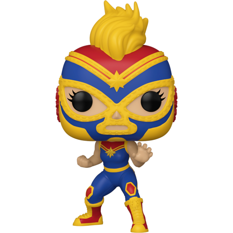 Фигурка Funko POP! Bobble: Marvel: Luchadores: La Estrella Cosmica (Captain Marvel) #710